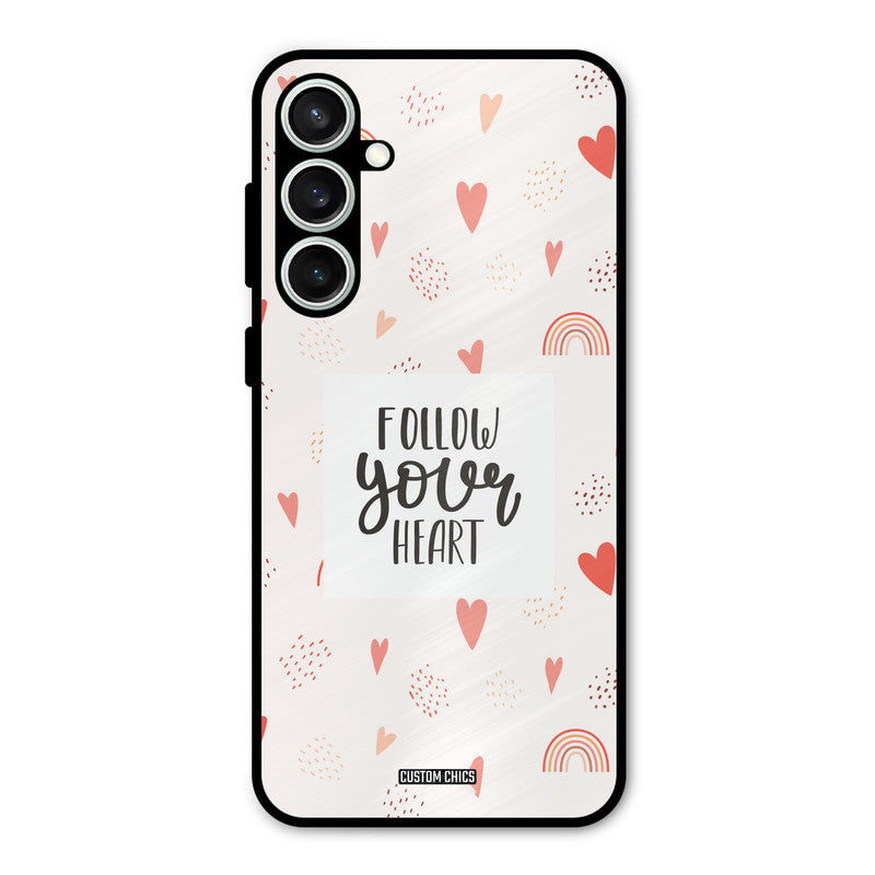 Follow Heart Samsung Galaxy S23 Mobile Back Cover - Typography PrintShield Case