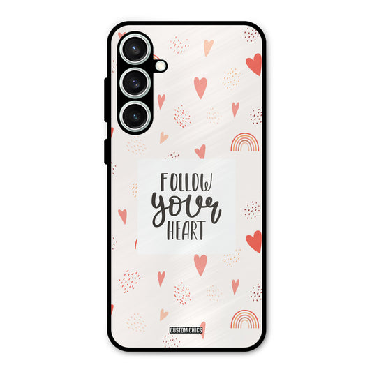 Follow Heart Samsung Galaxy S23 Mobile Back Cover - Typography PrintShield Case