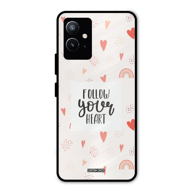 Follow Heart Vivo Y75 5G Mobile Back Cover - Typography PrintShield Case