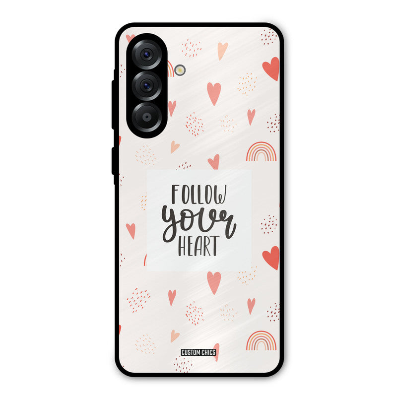 Follow Heart Samsung Galaxy A36 Mobile Back Cover - Typography PrintShield Case