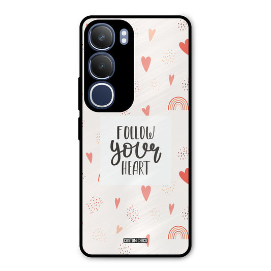 Follow Heart Vivo Y29 Mobile Back Cover - Typography PrintShield Case