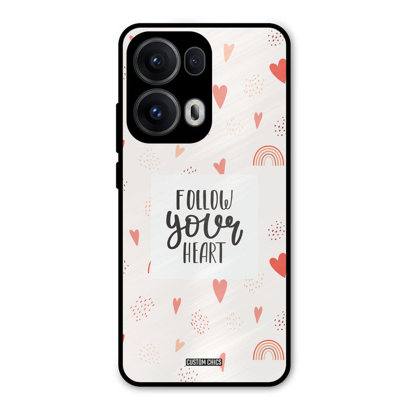 Follow Heart Oppo Reno 13 Pro 5G Mobile Back Cover - Typography PrintShield Case