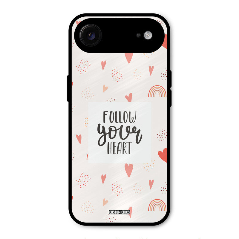 Follow Heart iPhone Air Mobile Back Cover - Typography PrintShield Case
