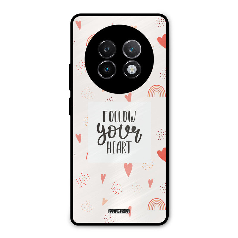 Follow Heart Realme 13 Plus Mobile Back Cover - Typography PrintShield Case