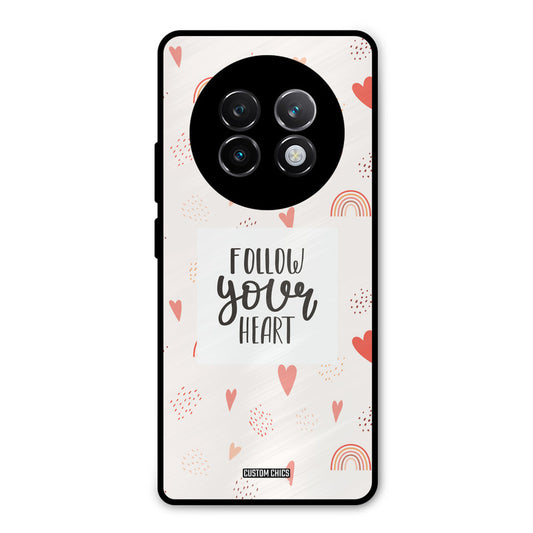 Follow Heart Realme 13 Plus Mobile Back Cover - Typography PrintShield Case