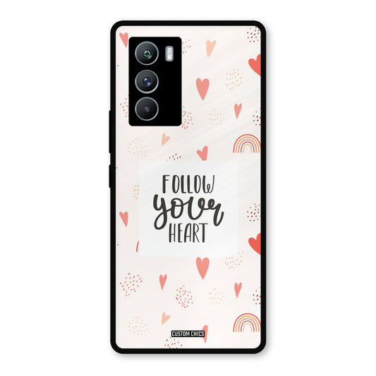 Follow Heart iQOO 9SE Mobile Back Cover - Typography PrintShield Case