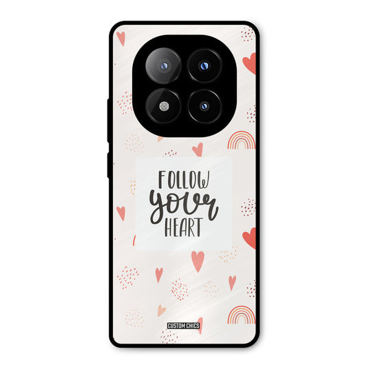 Follow Heart Redmi Note 14 Pro Plus 5G Mobile Back Cover - Typography PrintShield Case