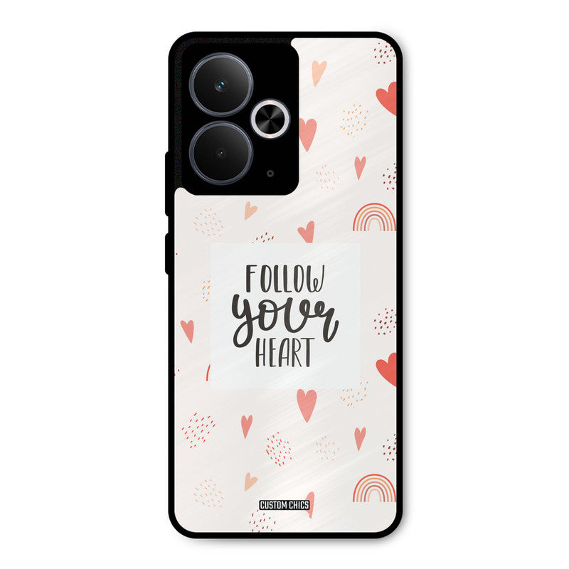 Follow Heart Realme 14T Mobile Back Cover - Typography PrintShield Case