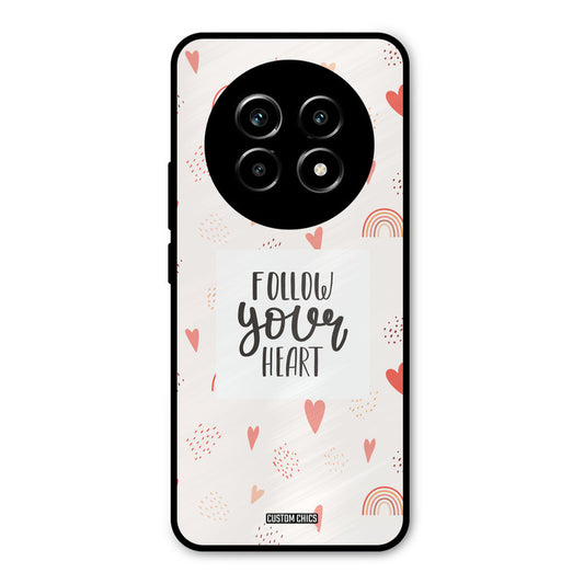 Follow Heart Realme 13 Pro Mobile Back Cover - Typography PrintShield Case