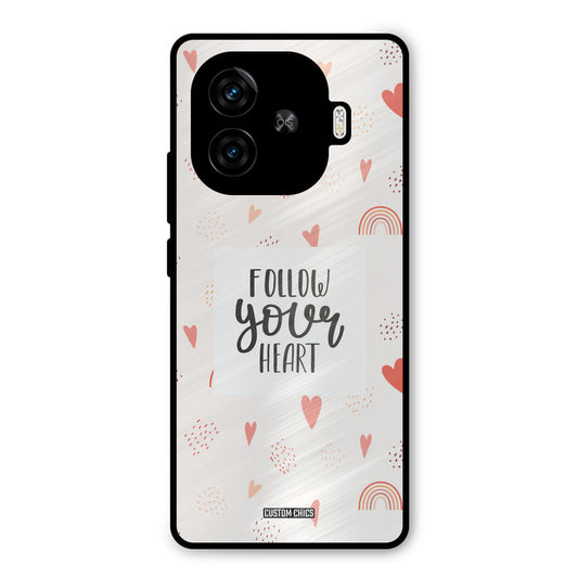 Follow Heart iQoo Z9 Turbo Mobile Back Cover - Typography PrintShield Case