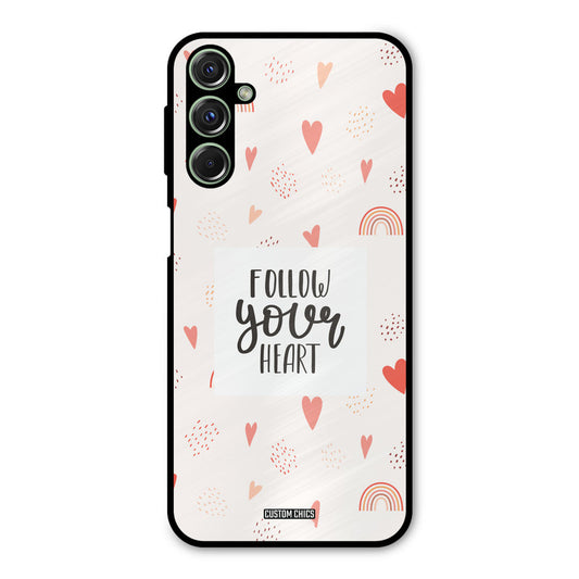 Follow Heart Samsung Galaxy M34 Mobile Back Cover - Typography PrintShield Case