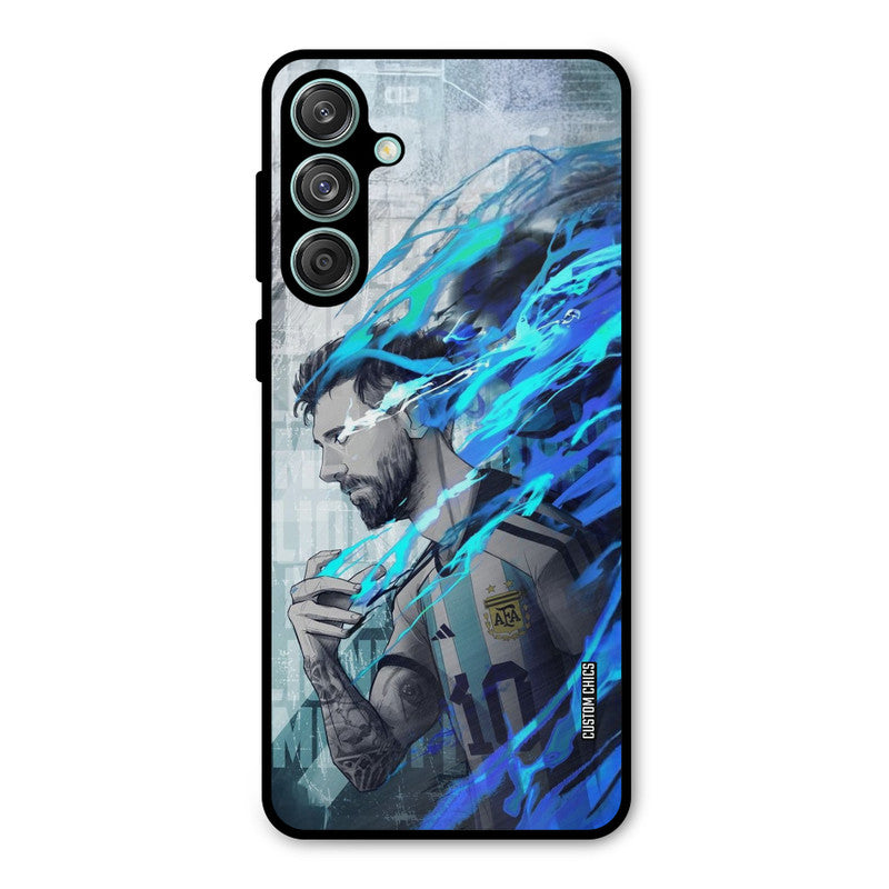 Football Star Samsung Galaxy M55 5G Mobile Back Cover - Sports PrintShield Case