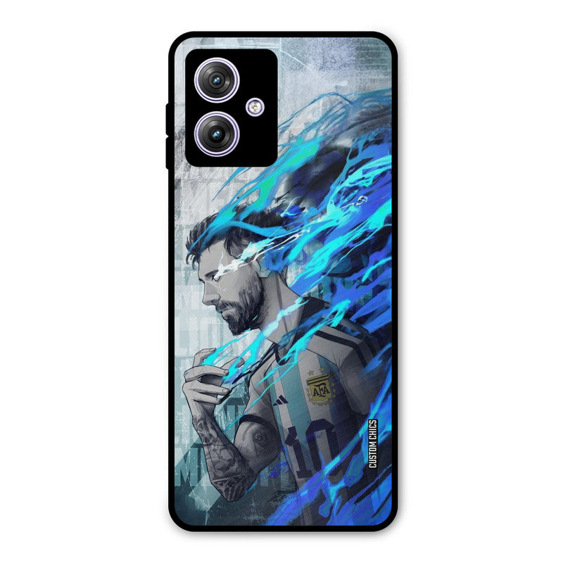 Football Star Moto G54 Mobile Back Cover - Sports PrintShield Case