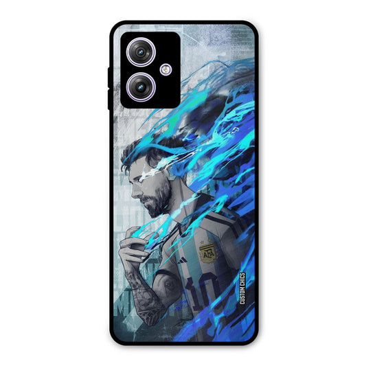 Football Star Moto G54 Mobile Back Cover - Sports PrintShield Case