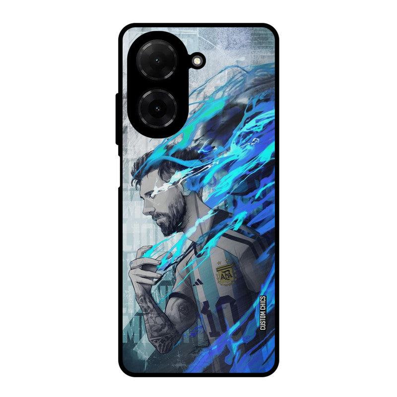 Football Star Poco C71 Mobile Back Cover - Sports PrintShield Case