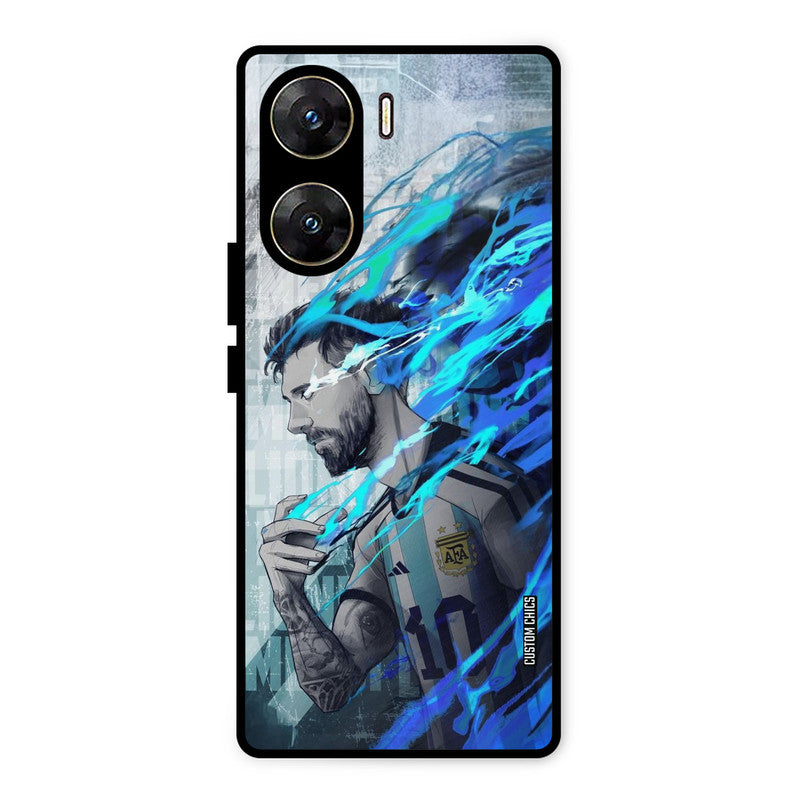 Football Star Vivo V29e Mobile Back Cover - Sports PrintShield Case