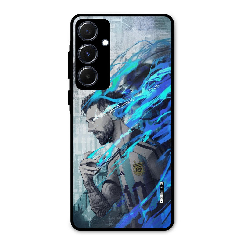 Football Star Samsung Galaxy A55 5G Mobile Back Cover - Sports PrintShield Case