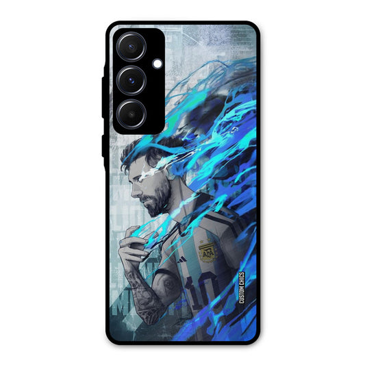 Football Star Samsung Galaxy A55 5G Mobile Back Cover - Sports PrintShield Case