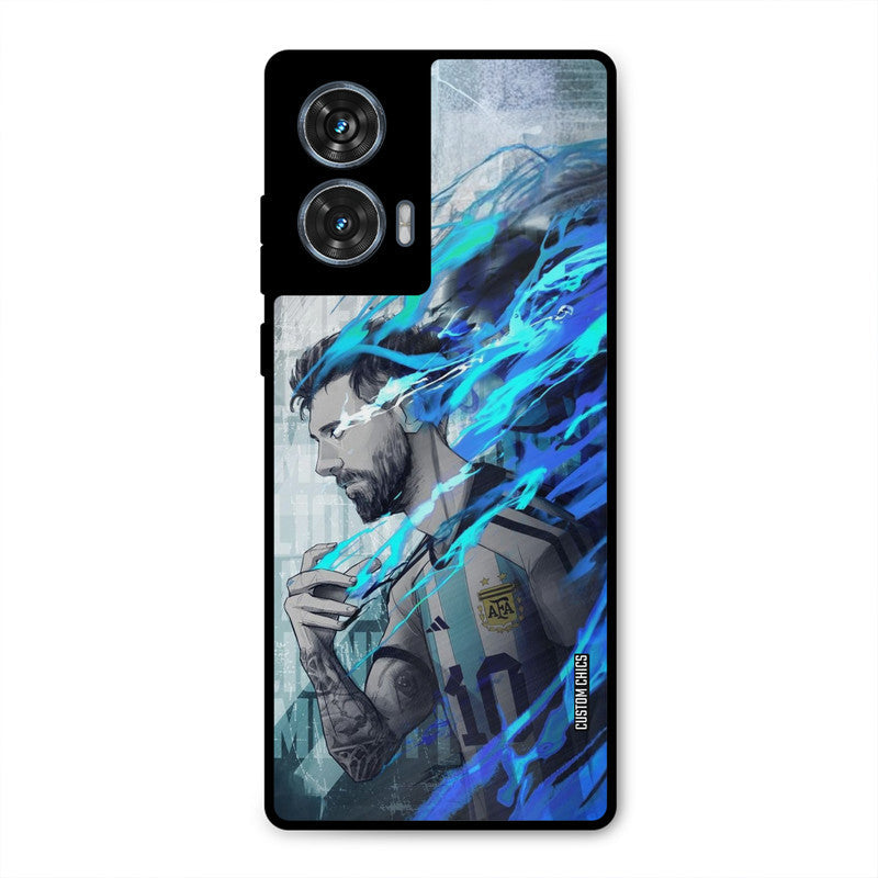 Football Star Moto G96 Mobile Back Cover - Sports PrintShield Case