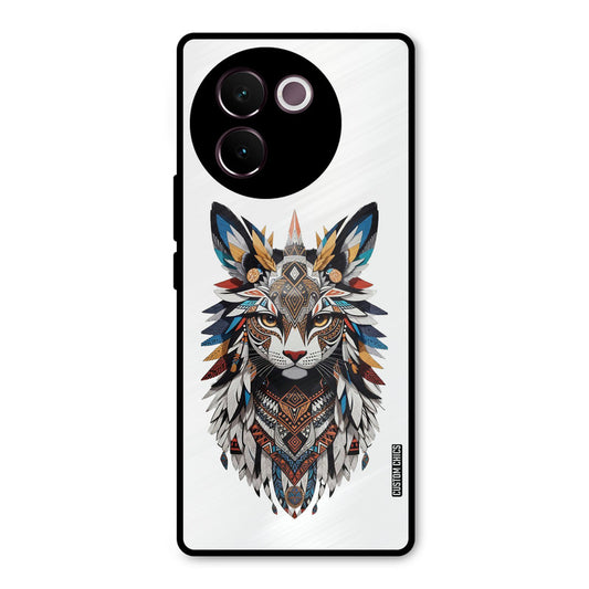 Furry Cat Face Vivo V30e Mobile Back Cover - Cute PrintShield Case