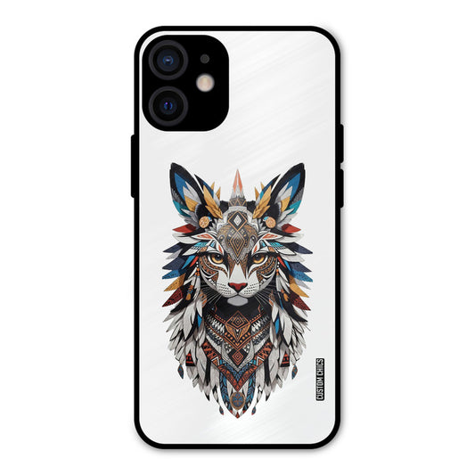 Furry Cat Face iPhone 12 Mini Mobile Back Cover - Cute PrintShield Case