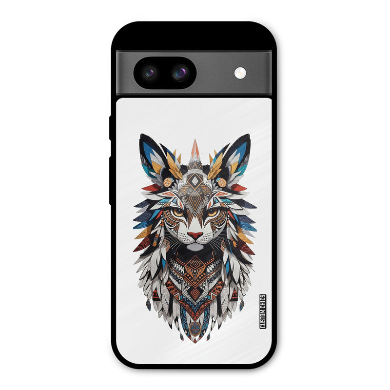 Furry Cat Face Google Pixel 8a Mobile Back Cover - Cute PrintShield Case