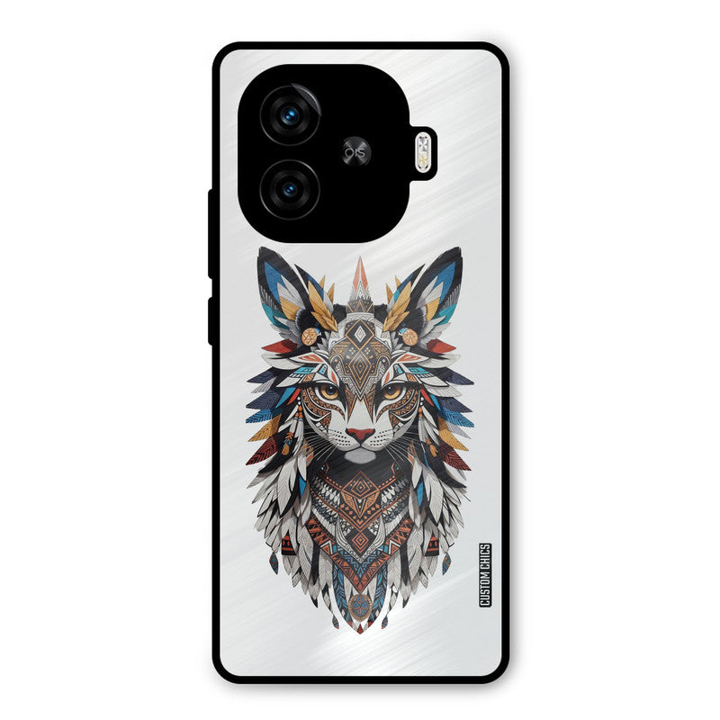 Furry Cat Face iQoo Z9 Turbo Mobile Back Cover - Cute PrintShield Case