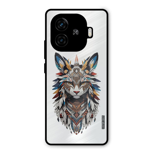 Furry Cat Face iQoo Z9 Turbo Mobile Back Cover - Cute PrintShield Case