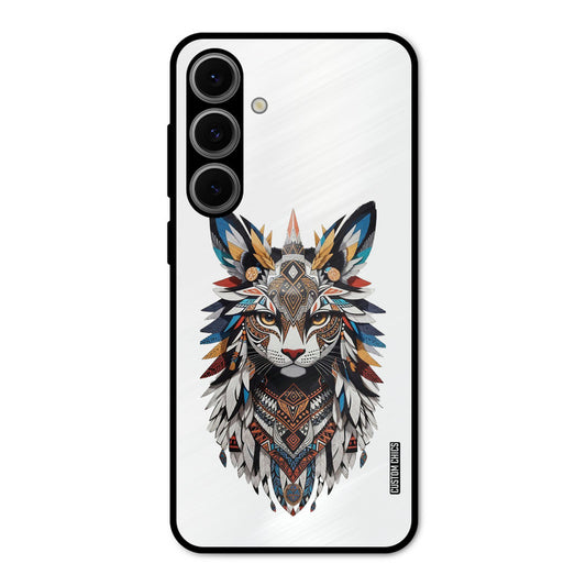 Furry Cat Face Samsung Galaxy S24 Mobile Back Cover - Cute PrintShield Case