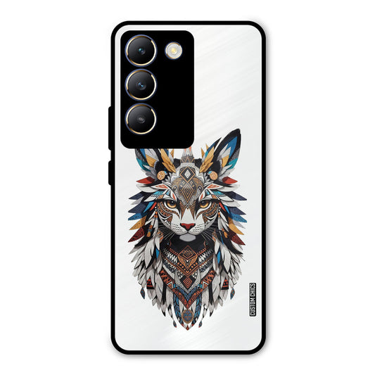 Furry Cat Face Vivo Y200e Mobile Back Cover - Cute PrintShield Case