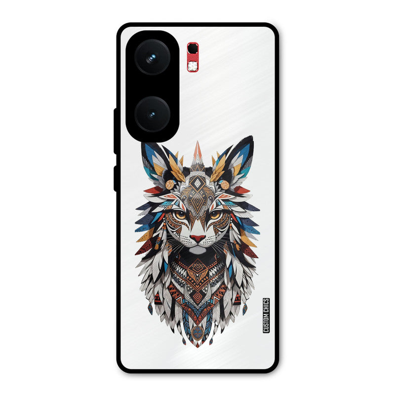 Furry Cat Face iQOO Neo 9 Pro Mobile Back Cover - Cute PrintShield Case