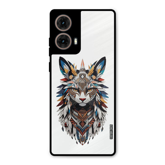 Furry Cat Face Moto G85 Mobile Back Cover - Cute PrintShield Case