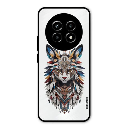 Furry Cat Face Realme 13 Pro Mobile Back Cover - Cute PrintShield Case