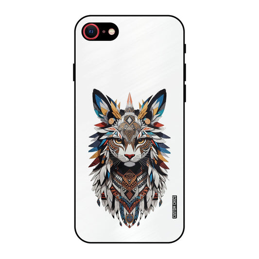 Furry Cat Face iPhone SE 2020 Mobile Back Cover - Cute PrintShield Case