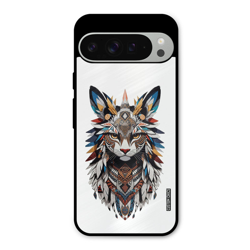 Furry Cat Face Google Pixel 9 Pro XL Mobile Back Cover - Cute PrintShield Case