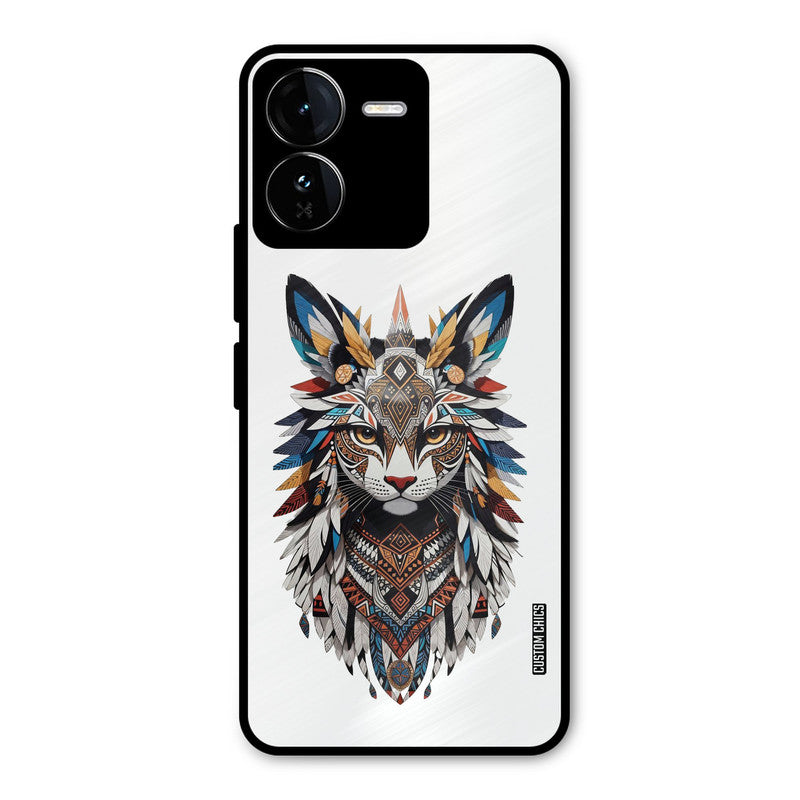 Furry Cat Face iQOO Z9 Mobile Back Cover - Cute PrintShield Case