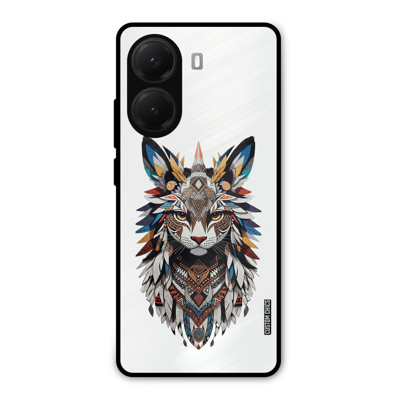 Furry Cat Face Poco X7 Pro Mobile Back Cover - Cute PrintShield Case