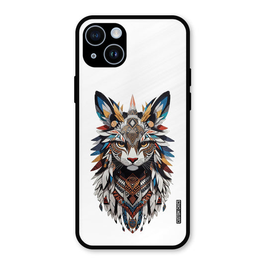 Furry Cat Face iPhone 14 Mobile Back Cover - Cute PrintShield Case