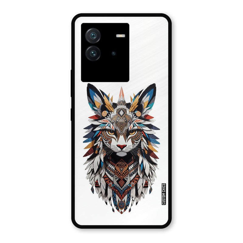 Furry Cat Face iQoo Neo 6 Mobile Back Cover - Cute PrintShield Case