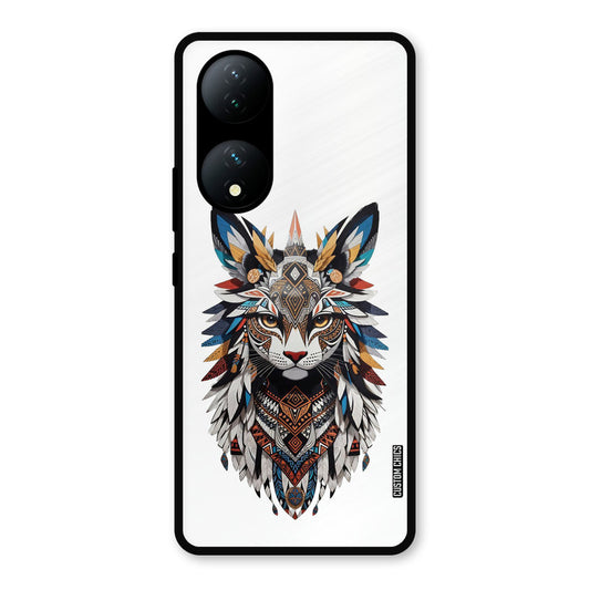 Furry Cat Face Vivo Y100 Mobile Back Cover - Cute PrintShield Case