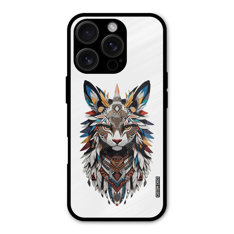 Furry Cat Face iPhone 16 Pro Max Mobile Back Cover - Cute PrintShield Case