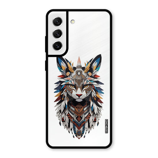 Furry Cat Face Samsung Galaxy S21 FE 5G Mobile Back Cover - Cute PrintShield Case