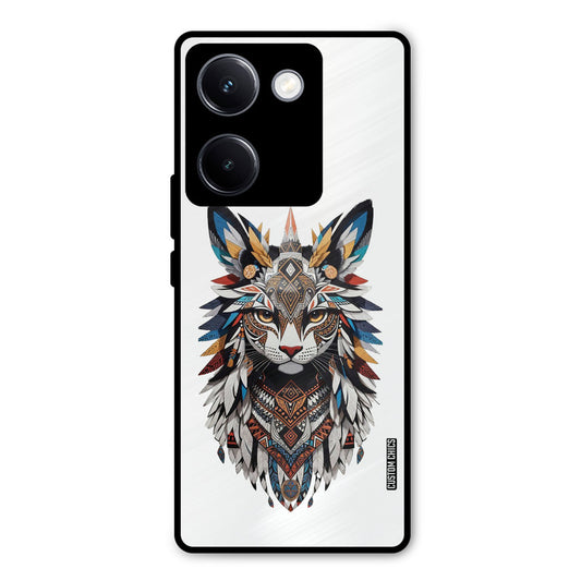Furry Cat Face Vivo Y300 Plus Mobile Back Cover - Cute PrintShield Case