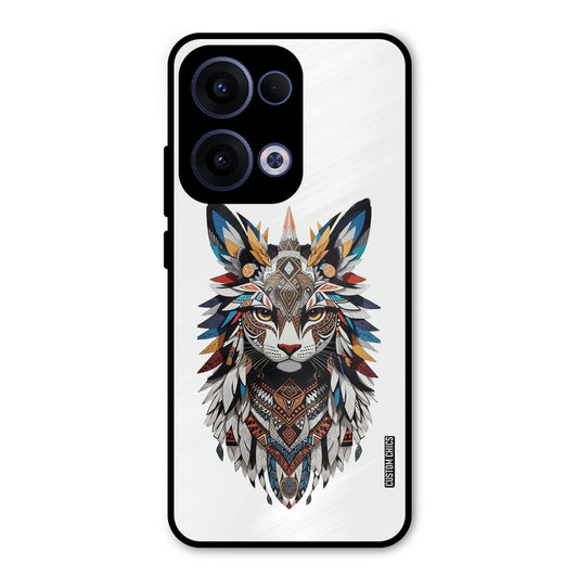 Furry Cat Face Oppo Reno 13 5G Mobile Back Cover - Cute PrintShield Case