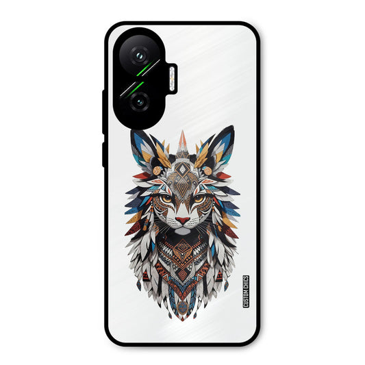Furry Cat Face Poco F7 5G Mobile Back Cover - Cute PrintShield Case