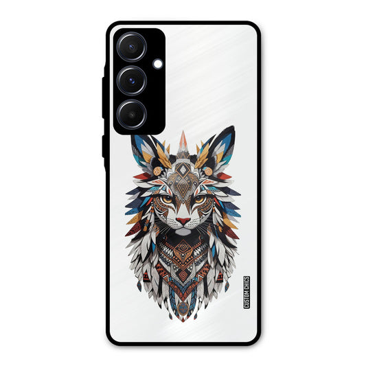 Furry Cat Face Samsung Galaxy A55 5G Mobile Back Cover - Cute PrintShield Case