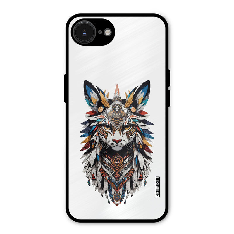 Furry Cat Face iPhone 16e Mobile Back Cover - Cute PrintShield Case