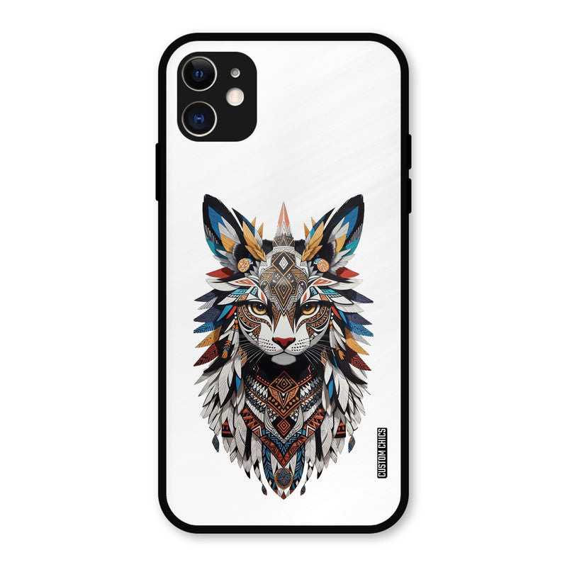 Furry Cat Face iPhone 11 Mobile Back Cover - Cute PrintShield Case