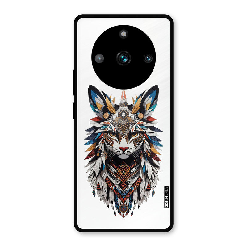 Furry Cat Face Realme 11 Pro Plus Mobile Back Cover - Cute PrintShield Case