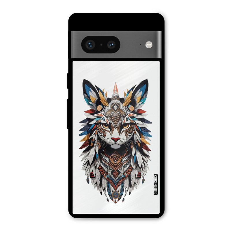 Furry Cat Face Google Pixel 7 Mobile Back Cover - Cute PrintShield Case